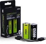 VERICO LoopEnergy Baby C 2er Pack 5500mWh / 3700 mAh, USB Type-C wiederaufladbare