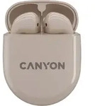 CANYON In-Ear Kopfh&ouml;rer TWS-6, Beige Bluetooth 5.3, Ber&uuml;hrungssteuerung