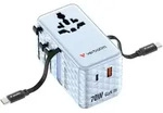 Verbatim Charge 'n' Travel 70W GaN III Universal Travel Adapter with 2 Retractable