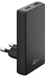 Goobay USB-C&trade; PD GaN Dual-Schnellladeger&auml;t 90&deg; Flat (65 W) schwa