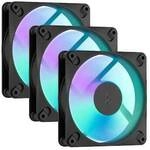 Fractal Design Dynamic 3 12 RGB 3-Pack Black | Geh&auml;usel&uuml;fter