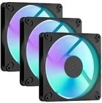 Fractal Design Dynamic 3 14 RGB 3-Pack Black | Geh&auml;usel&uuml;fter