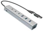 i-tec USB-C/USB-A Charging Metal HUB 7 Port (3x USB-C, 4x USB-A)