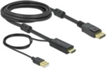 Delock HDMI zu DisplayPort Kabel 4K 30 Hz 3m