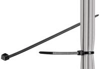 Goobay Kabelbinder, wetterfester Nylon, schwarz, 100 Stk. 3,5 mm breit und 20 cm