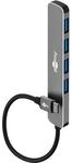Goobay Slim 4-Port USB-Hub, USB-C&trade; auf USB-A, 5 Gbit/s