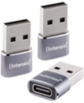 Intenso 3er Pack USB Adapter C480A USB-C Buchse zu USB-A Stecker, Unterst&uuml;tzt USB