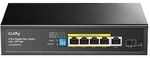 Cudy GS1005PTS1 Netzwerk-Switch 6-Port, Unmanaged, 5x Gigabit RJ45, 1x Gigabit...