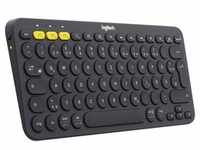 Logitech K380 Multi-Device Bluetooth Tastatur, für bis zu 3 Geräte gleichzeitig, 2