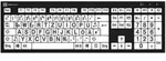 Logickeyboard LKB-LPBW-BJPU-DE, LogicKeyboard PC NERO Slimline Gro&szlig;druck-Tastatur