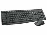 Logitech MK235 Desktopset, US-Layout, kabellos, Tastatur und Maus,