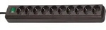 Brennenstuhl Eco-Line m. Schalter 10-fach schwarz, 3 m