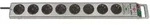 Brennenstuhl Super-Solid Steckdosenleiste 8-fach, Silber, 2.5m