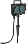 Brennenstuhl 2-fach Outdoor-Gartensteckdose mit Erdspie&szlig; witterungsbest&auml;ndiges,