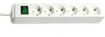 Brennenstuhl Eco-Line Steckdosenleiste mit Schalter 6-fach, wei&szlig;, 3m