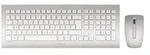 CHERRY DW 8000 kabelloses Tastatur- und Maus-Set, silber / wei&szlig;, mit abriebfester