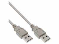 InLine® USB 2.0 Kabel, A an A, beige, 2m