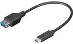 Goobay USB 3.0-Hi-Speed Adapter zu Typ-C (OTG) 0,2 m