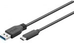 Goobay USB 3.0-Stecker (Typ A) > USB 3.1-Stecker (Typ C) [1m schwarz]