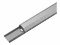 Goobay Halbrunder Aluminium-Kabelkanal - 33mm, Länge 1,1m, Grau