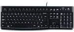 Logitech K120 Business Tastatur, US-Layout kabelgebunden, USB, schwarz, mit