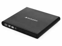 Verbatim External Slimline CD/DVD-Brenner [USB 2.0]