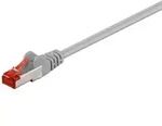 KAB Goobay CAT 6 Patchkabel, S/FTP (PiMF), Grau 20m LSZH halogenfrei, Kupfer