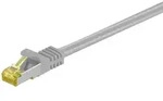 Goobay 2m RJ45 Patchkabel CAT 6A S/FTP (PiMF), 500 MHz, mit CAT 7 Rohkabel, grau LSZH