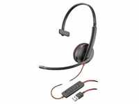 Poly Plantronics Blackwire 3210 Headset, Mono, USB-A Unified Communication optimiert