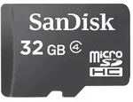 SanDisk 32GB microSD Speicherkarte +SD Adapter, Class 4