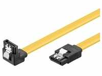 Goobay HDD S-ATA Kabel 0.3m [S-ATA L-Type > L-Type 90°, Gelb]