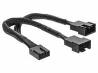 InLine® Y-Kabel für Lüfter PWM, 4pol Molex ,1 Stecker / 2 Buchse 0,15m