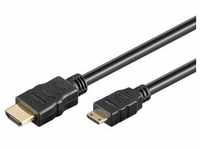 Goobay 1m High Speed HDMI Kabel mit Ethernet [Full HD (1080p), vergoldete...