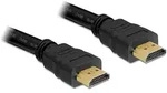 Delock High-Speed 10m HDMI-Kabel mit Ethernet, vergoldet Schwarz