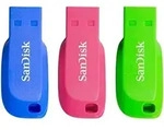 SanDisk Cruzer Blade USB-Stick 16GB 3er Pack USB Typ-A 2.0