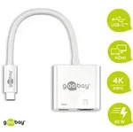 Goobay USB-CTM-Adapter HDMI 4k60Hz, PD, wei&szlig; - erweitert ein USB-CTM Ger&auml;t um einen