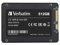 Verbatim Vi550 S3 SSD 512GB 2.5 Zoll SATA 6Gb/s - interne Solid-State-Drive