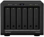 Synology DiskStation DS620slim 6-Bay NAS [2,5" SATA HDD/SSD, 2x Gigabit LAN, 2x...