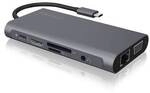 ICY BOX USB Type-C&trade; DockingStation 1x USB 3.1 Typ-C, 3x USB 3.0, 1x HDMI, 1x VGA,