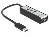 Delock USB-Hub [3.0, 4-Port, Aluline, Plug&Play]