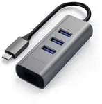 Satechi Type-C 2-in-1 3 Port USB 3.0 Hub & Ethernet space gray