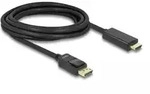 Delock Displayport-HDMI Kabel, 3,0m, vergoldet, schwarz