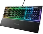 SteelSeries Apex 3 Gaming Tastatur, kabelgebunden, 10-Zonen RGB-Beleuchtung, IP32