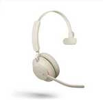 Jabra Evolve2 65 Headset, Mono, kabellos, beige, Bluetooth inkl. Link 380 USB-C,