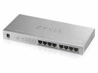 Zyxel GS1008HP Unmanaged Switch 8x Gigabit Ethernet PoE, Smart PoE+, 60W