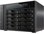 Asustor Lockerstor 10 NAS 10-Bay Intel Atom&reg; C3538 CPU, 8GB DDR4 RAM, 0/10 HDD/SSD