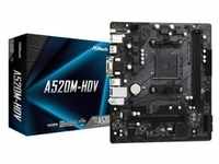 ASRock AMD AM4 A520M-HDV Mainboard Mainboard