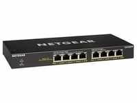 NETGEAR GS308PP 8-Port Unmanaged Switch 8x Gigabit-LAN, PoE+ 83W, Lüfterlos