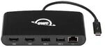 OWC Thunderbolt 3 Mini Dockingstation, 5 Ports, Verbinden Sie bis zu zwei