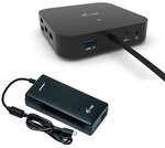i-tec USB-C Dual Display Docking Station with Power Delivery 100 W + i-tec Universal